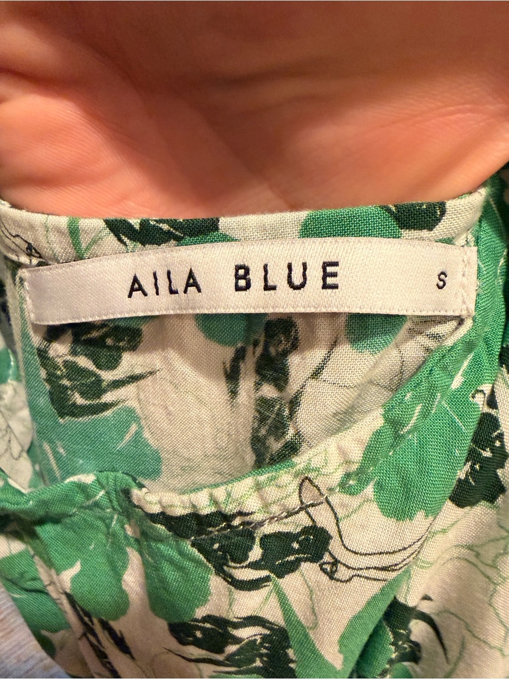Aila Blue- like new- holiday green maxi dress - Picture 6 of 7